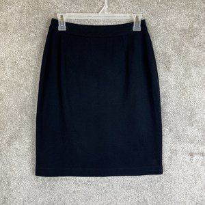 Marisa Christina Skirt Womens Small Black Knit Elastic Waist Stretch- 7305